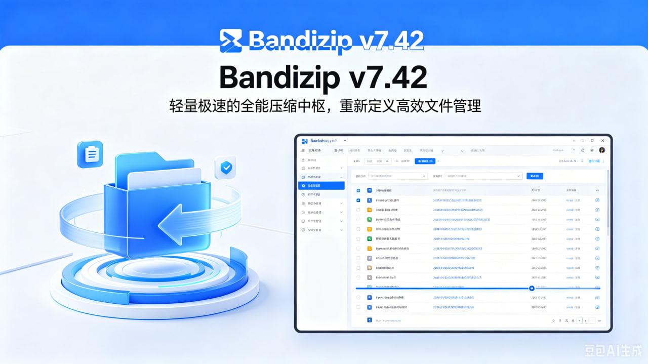 Bandizip v7.42：轻量极速的全能压缩中枢，重新定义高效文件管理